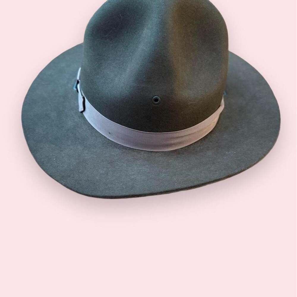 Vintage (60βs or 70βs) US Military Campaign Hat Drill Instructor Felt Size 7.5